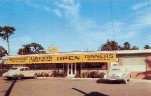 SUNSHINE GRILLE Fort Lauderdale, Florida Cars Roadside c1950s Vintage Postcard