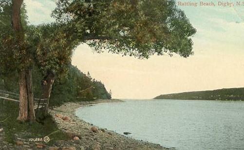 Canada - Nova Scotia, Digby. Rattling Beach