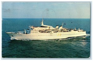 1967 Norwegian Sunward 3 and 4-day Cruises Miami to Nassau Bahamas Postcard