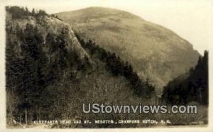 Real Photo - Elephants Head, Mt Webster in Crawford Notch, New Hampshire