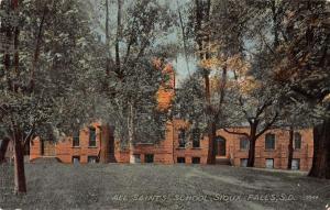 All Saints School Sioux Falls South Dakota L3037 Antique Postcard