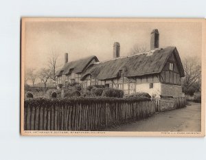 Postcard Anne Hathaways Cottage Stratford On Avon England