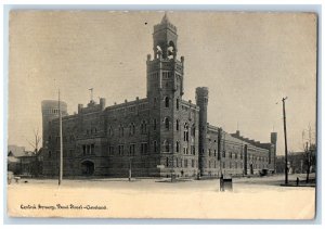 1908 Central Armory Bond Street Exterior Cleveland Ohio Vintage Antique Postcard