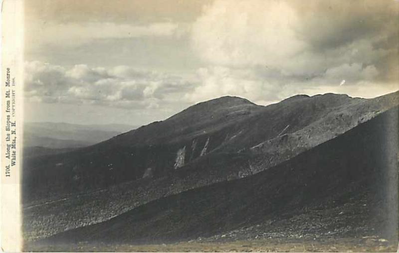 1908 RP Slopes from Mt Monroe White Mountians New Hampshire