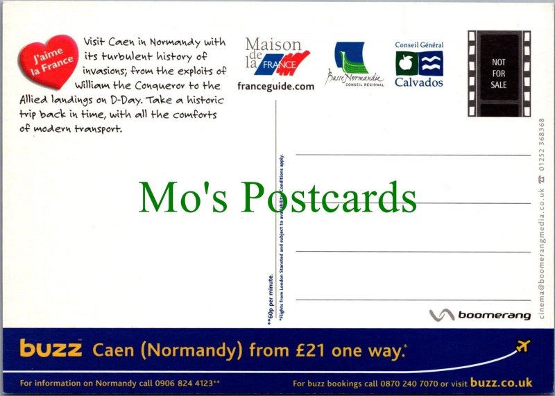 History Advertising Postcard - Caen, Normandy, William The Conqueror Ref.RR14834 