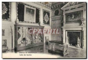 Old Postcard Chantilly Castle Guards Rooms