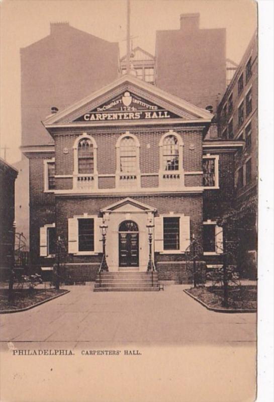 Pennsylvania Philadelphia Carpenters' Hall Tucks