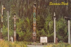 Alaska Ketchikan Indian Totem Poles In Saxman Park