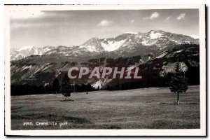 Postcard Old Crans Golf