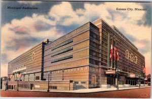 Postcard ARENA SCENE Kansas City Missouri MO AM9906