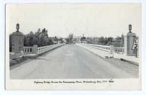 RPPC of Highway Bridge across the Hassayampa River, Wickenburg, Arizona, AZ