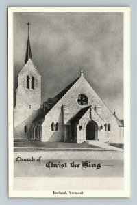 Rutland VT-Vermont, Church Of Christ The King Chrome Postcard