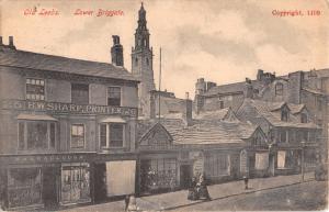 OLD LEEDS UK LOWER BRIGGATE~W & T GAINES YORKSHIRE PUBLISHED PHOTO POSTCARD 