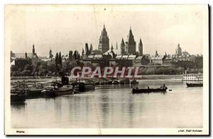 Old Postcard Mainz Boat