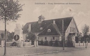Schlebusch Evang Gedenkbrumnen Germany Antique Postcard