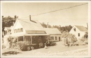 Southport ME Cottage Cove Inn Real Photo Postcard