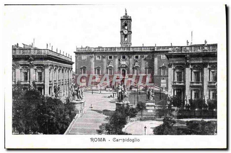 Old Postcard Roma Campidoglio