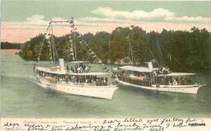 1907 Thousand Island New York Captain Visger Tourist boats  Morris 9127