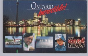 Ontario Incredible!, Vintage Chrome Advertising Card, Six Views