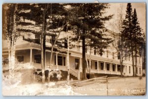 Harbor Springs Michigan MI Postcard RPPC Photo Hotel Building 1913 Antique
