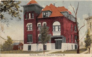 F88/ Ottawa Illinois Postcard 1911 Ryburn Memorial Hospital