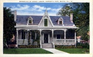 Birthplace of Sidney Lanier - Macon, Georgia GA  
