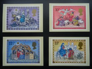 Post Office CHRISTMAS POSTCARD SET c1979 PHQ 40(b) 11/79 Design by Fitz Wegner