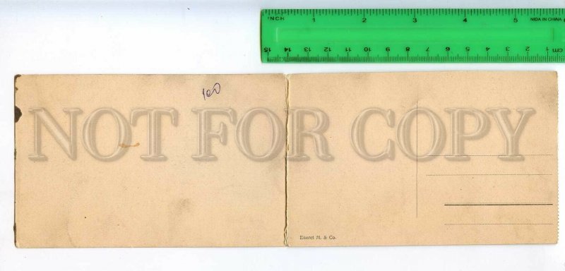 434237 NORWAY Christiania Vintage folding panoramic postcard