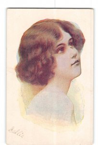 Portrait of Pretty Woman Postcard 1901-1907