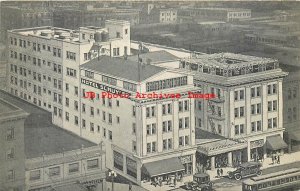 CA, Long Beach, California, Schuyler Hotel, Aerial View, Printery Pub