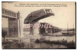 Old Postcard Viaduct Caronte The Swing Bridge