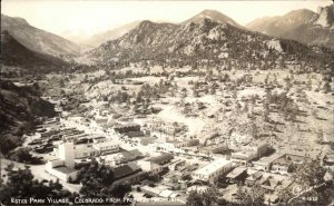 Estes Park Village CO Birdseye View SANBORN Real Photo Postcard