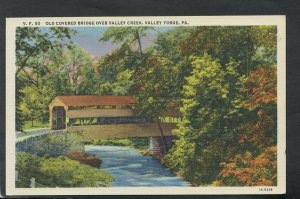 America Postcard - Bridge Over Valley Creek, Valley Forge, Pennsylvania T9206