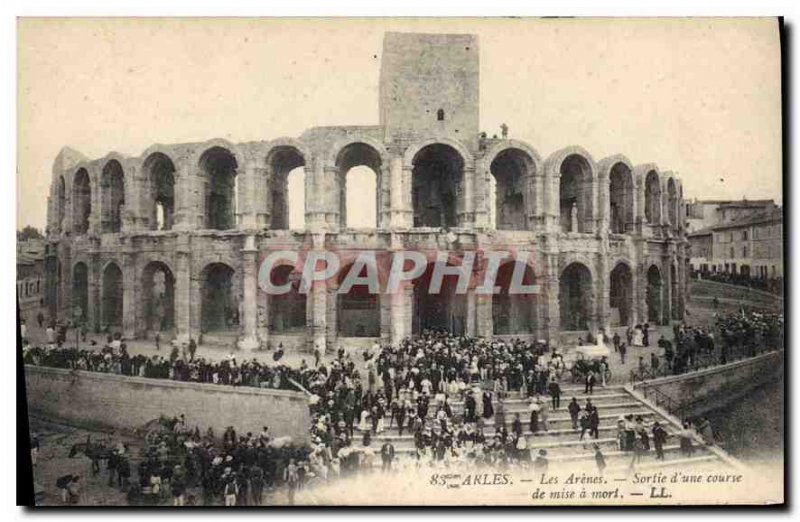 Postcard Ancient Arles Arenes out of a putting stroke to death