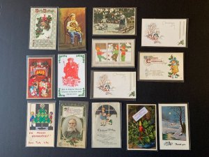 LOT - 14 Vintage Postcards - Holiday Christmas L2307142011 