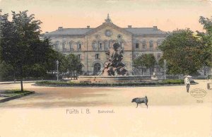 Bahnhof Railroad Station Furth Bavaria Germany 1905c postcard