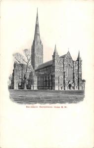 uk21662 salysbury cathedral from NW uk