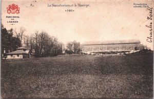 Belgium Laeken Le Sanatorium et le Manège Laken Vintage Postcard 04.34