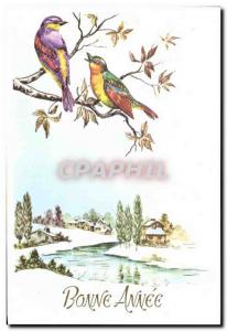 Postcard Modern birds Good Year