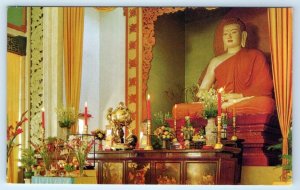 Buddha Statue & Altar in Xa Loi Pagoda SAIGON VIETNAM Postcard