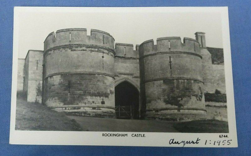 Vintage Real Photo  Postcard Rockingham Castle Nr.Corby Northamptonshire  E1C