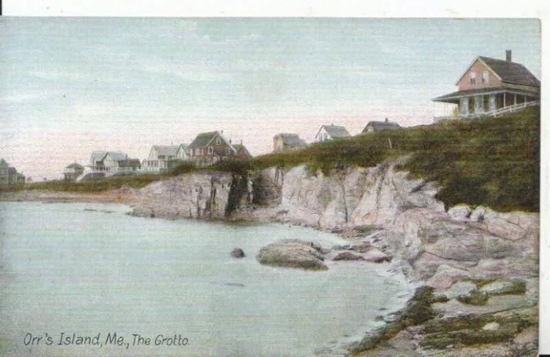 America Postcard - Orr's Island - Maine - The Grotto - Ref 5754A