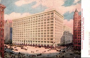 Illinois Chicago Marshall Field & Company's Store From State and Washing...