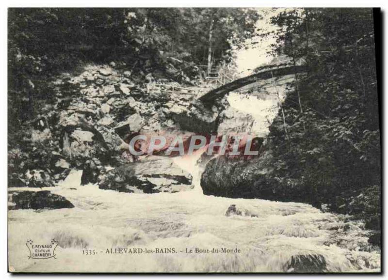 Old Postcard Allevard Les Bains Le Bout du Monde