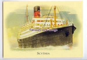 LN1289 - Cunard Line Liner - Scythia , built 1921 - postcard