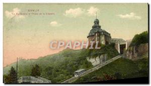 Old Postcard Namur The funicular and & # 39hotel Citadel