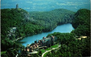 View Mohonk Air Lake Mountain House New York NY Postcard Cancel PM Clean WOB VTG 