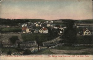 Sea View Seaview Marshfield MA Village From Governor's Hill c1910 Postcard