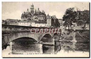 Old Postcard Perigueux Le Pont de Barris and the Cathedral