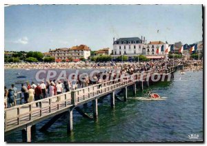 Modern Postcard Arcachon La Jetee Thiers Hotels